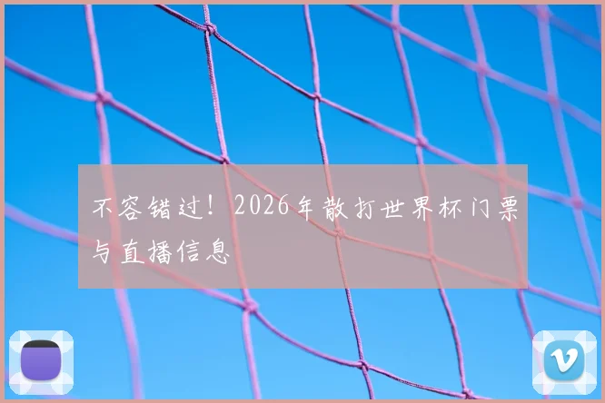 不容错过！2026年散打世界杯门票与直播信息